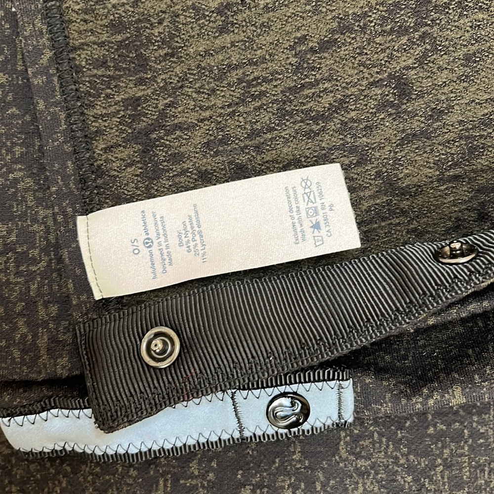 LULULEMON VINYASA WRAP JACQUARD BLACK DARK OLIVE - Picture 6 of 6